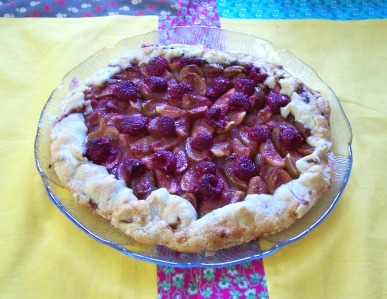 Figs and Raspberry Galette in my kitchen